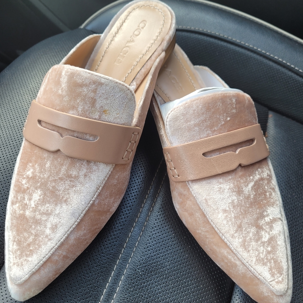 New Coach mules size 8 NWOT
